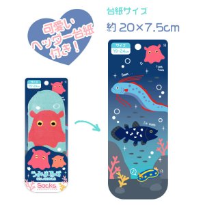 画像4: 『うみまるず』靴下：深海魚Ver.(ウミウシ)【KiNiNaRu/きになる】キャラクターグッズ 通販