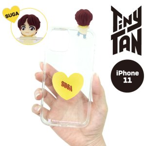 画像1: TinyTAN フィギュアクリアiPhoneケース (SUGA)【iphone11】【KiNiNaRu/きになる】公式グッズ TinyTAN  キャラクターグッズ通販