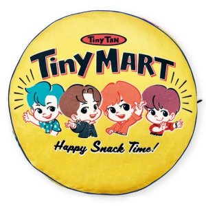 画像2: TinyTAN ラウンドクッション(TinyMART) イエロー 【KiNiNaRu/きになる】公式グッズ TinyTAN TinyMART   通販