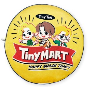 画像3: TinyTAN ラウンドクッション(TinyMART) イエロー 【KiNiNaRu/きになる】公式グッズ TinyTAN TinyMART   通販