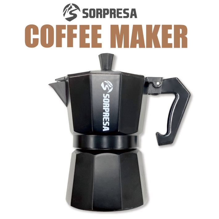 もらって嬉しい出産祝い SORPRESA コーヒーメーカー エスプレッソメーカー 直火式 コーヒーストーブ 15ML キャンプに大活躍 IH 